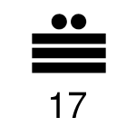 Número 17 en maya