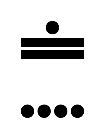 Número 224 en números mayas