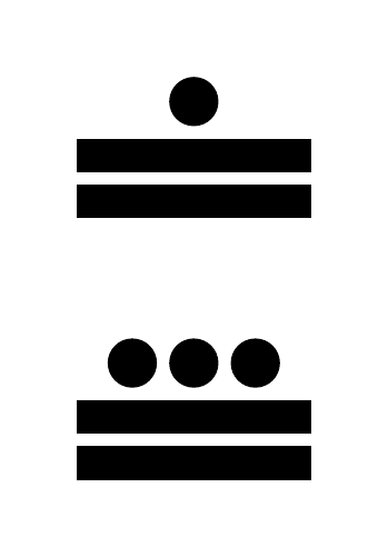 Número 233 en números mayas