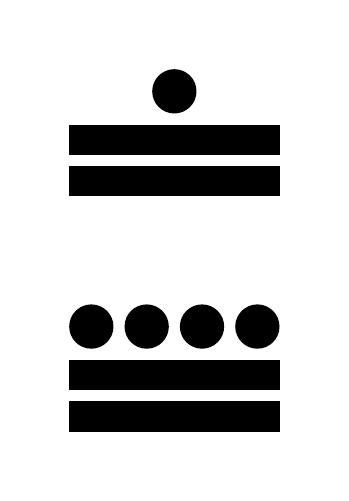 Número 234 en números mayas