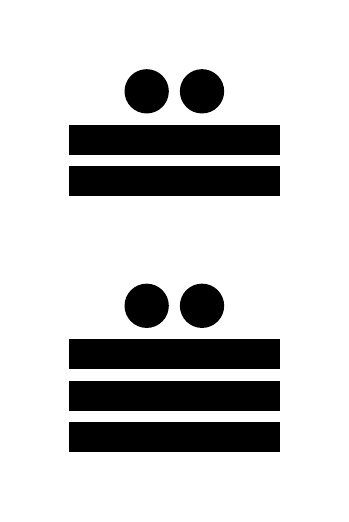Número 257 en números mayas