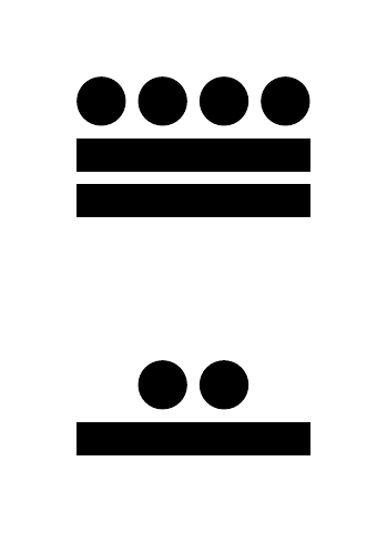 Número 287 en números mayas