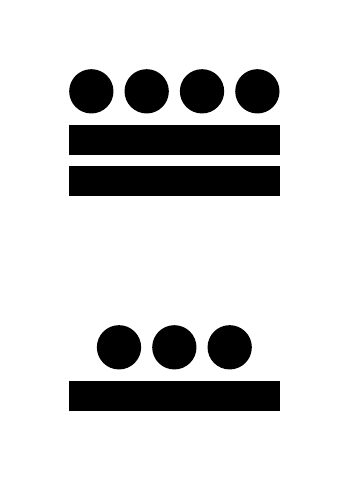 Número 288 en números mayas