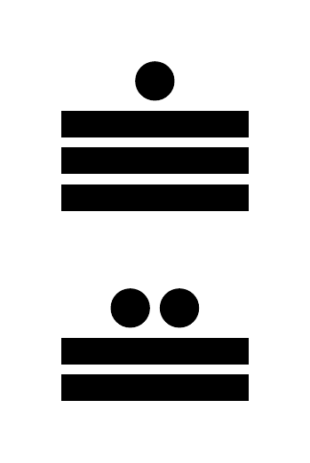 Número 332 en números mayas