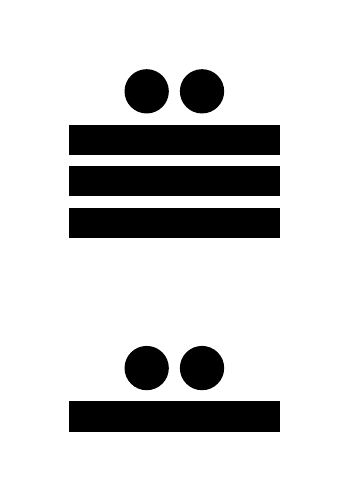 Número 347 en números mayas