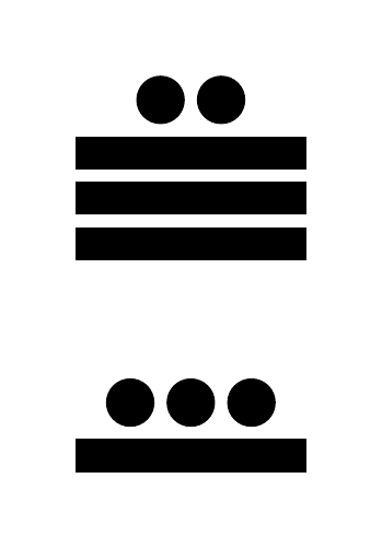 Número 348 en números mayas