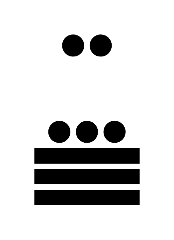 Número 58 en números mayas