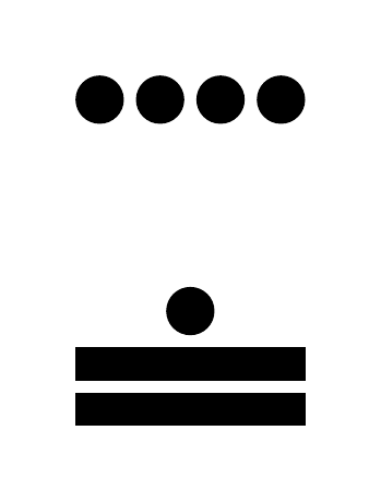 Número 91 en números mayas